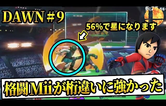 【発見】HIKARU選手覚醒！ESAM選手がSランク評価した格闘Miiを使ってみた結果…。【スマブラSP】