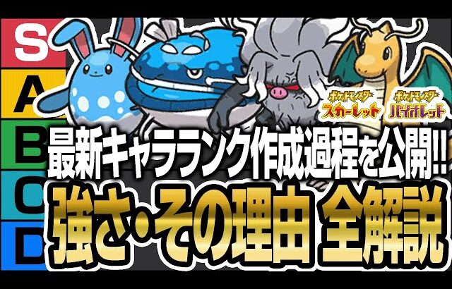 【徹底解説】トップランカーが最新キャラランク作成過程を全て見せます。【ポケモンSV】