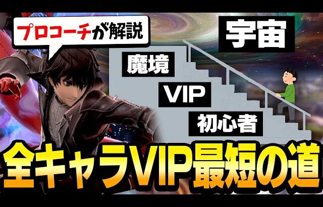 【必見】全キャラVIP到達への最短ルートと魔境へのステップアップに必要なスキルを解説します！【スマブラSP】