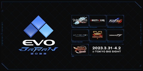 「EVO Japan 2023」は賞金総額1400万円。メイン種目7タイトルすべて優勝賞金100万円、準優勝40万円、3位20万円など