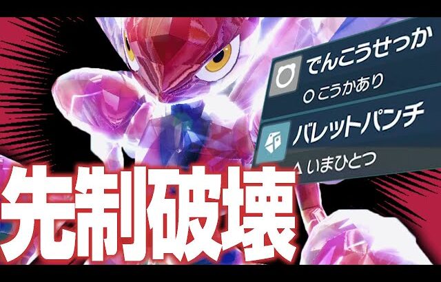 威力が低い先制技を””とんでもない火力””で出すことに特化した超火力ハッサム【ポケモンSV】