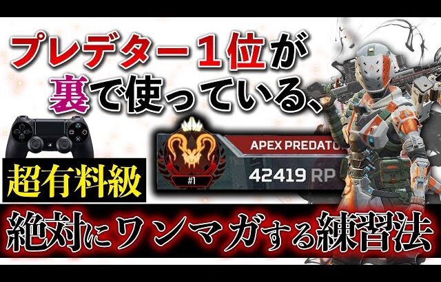 【1人でも可能】プレデター１位維持者が断言する「1番効く練習法」とは！？【PAD】