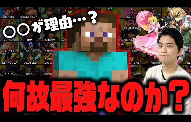 【スマブラSP】スティーブはなぜ“最強”と呼ばれるのか？Sランクキャラ達について語るザクレイ。