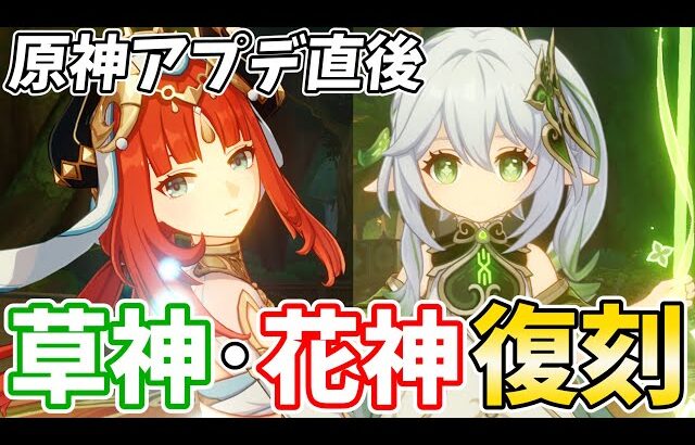 【原神アプデ】Ver3.6でナヒーダ・ニィロウ復刻！旅人のみんなはちゃんと引けたか？【原神Live】