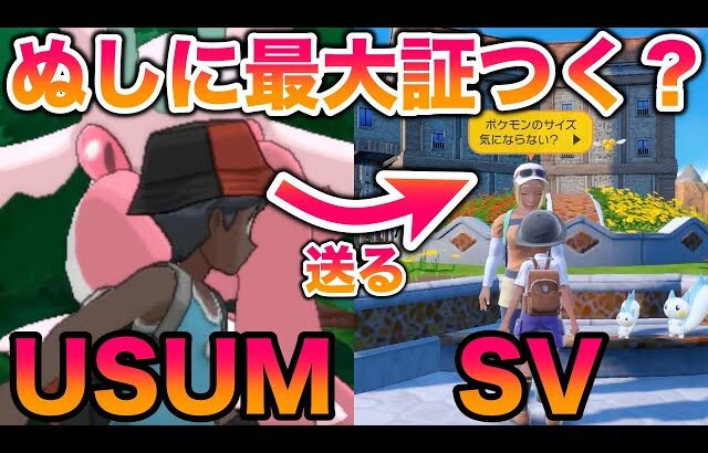 【検証】USUMの「ぬしポケモン」をSVに送ったら最大証はつくのか？【ポケモンSV/USUM】