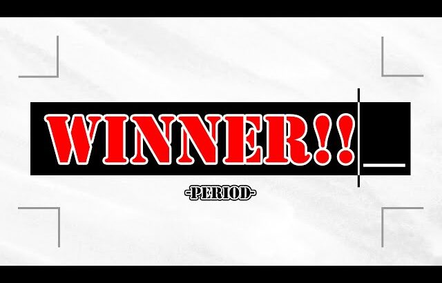 WINNER!  period feat ザクレイ,しゅーとん,KEN,プロトバナム,にえとの,HIKARU,Eim,takera,たいけい,Neo,kept,Noi,Ly,Mao…and more!