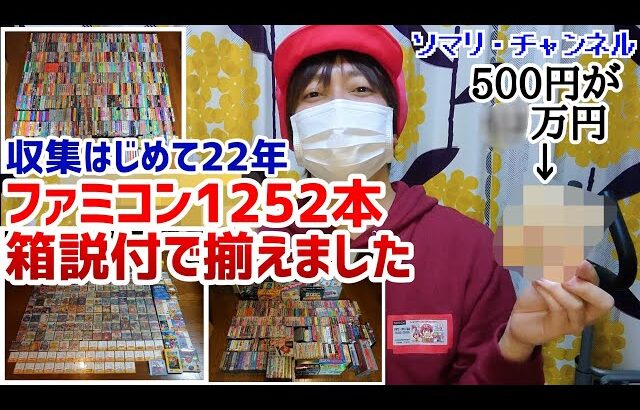 【祝】遂に達成!! 22年半かけて ファミコン カセット ＆ ディスクシステム のソフト全1252本を箱・説明書付でコンプリートしました ～ラスト1本の購入金額に驚愕!?～ レトロゲーム FC 任天堂