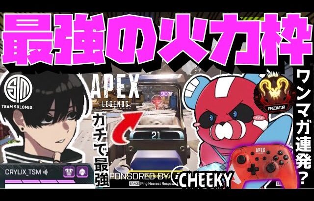 【Crylix】「ガチで強すぎん…？」最強メンツを抑えてダブハン無双するCHEEKYに驚くCRYLIX【日本語字幕】【Apex】【Crylix/切り抜き】