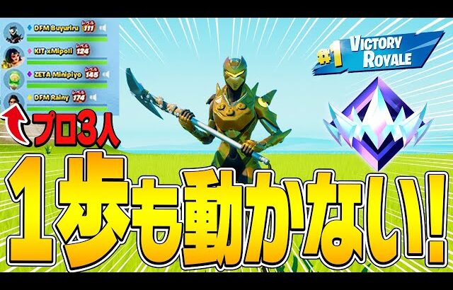 【神回】味方がプロならアンリアル帯でも「１歩も動かず」にビクロイできる!?【フォートナイト/Fortnite】