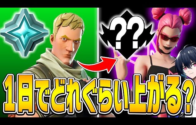 プロが本気出したらプラチナから1日でどれくらい上がるのか?!【フォートナイト/Fortnite】