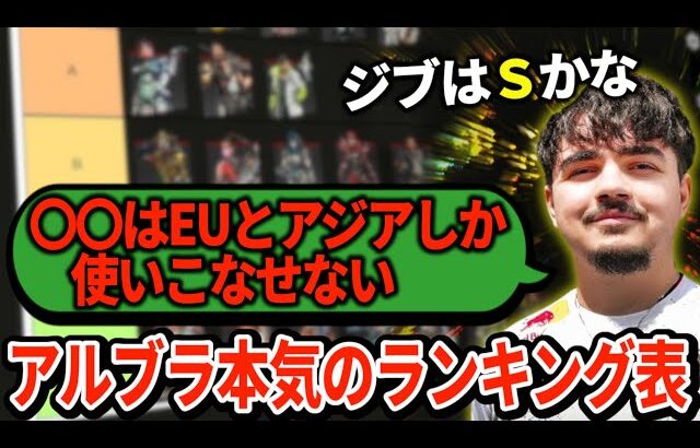 アルブラが真剣に考えた、全キャラのランキングを発表！荒れた環境で次に流行るキャラとは？【APEX翻訳】