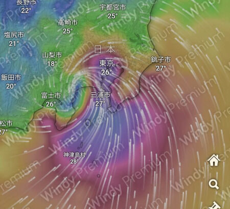 【緊急】台風7号、歴代最悪のルートに