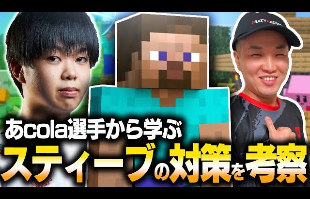 世界王者”あcola”選手から学ぶ『スティーブの対策』を考察！！【スマブラSP】