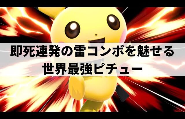 【スマブラSP】元世界王者を3タテ!?圧倒的なコンボ精度で即死を連発する世界最強ピチュー【NaetorU ピチュー/ハイライト】