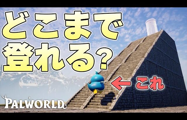 ちゃんと階段が確保されていればパルたちは遥か上空の目的地まで辿り着くことはできるのか【パルワールド実況】