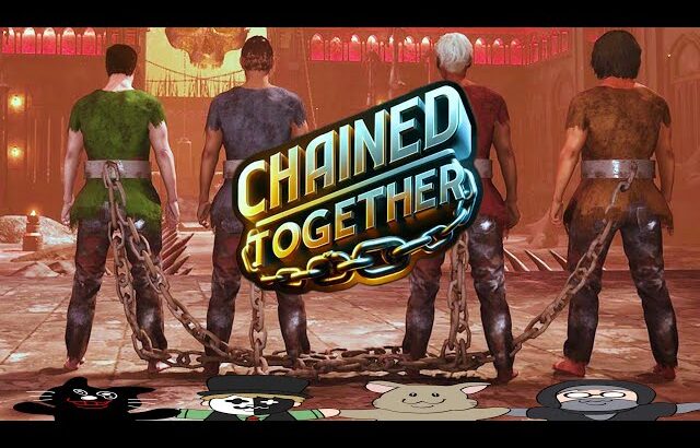 4人が鎖でつながれた状態で頂上を目指す友情崩壊ゲーム『 Chained Together 』