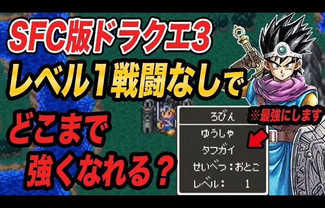 【ドラクエ3検証】カンダタ戦前に最強のレベル1勇者を作るとどれくらい強くなる？