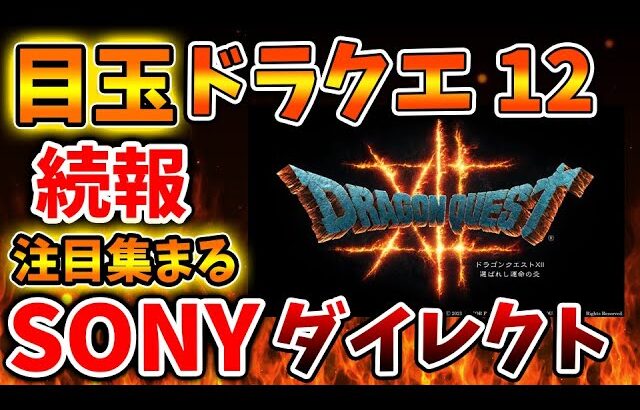 【ドラクエ12】先ほどPS公式から発表があったが、これはついに続報がSONYダイレクトでやってくるのか？【値上げ/PS5 pro PlayStation5 Pro/ドラクエ3リメイク/ディスクドライブ