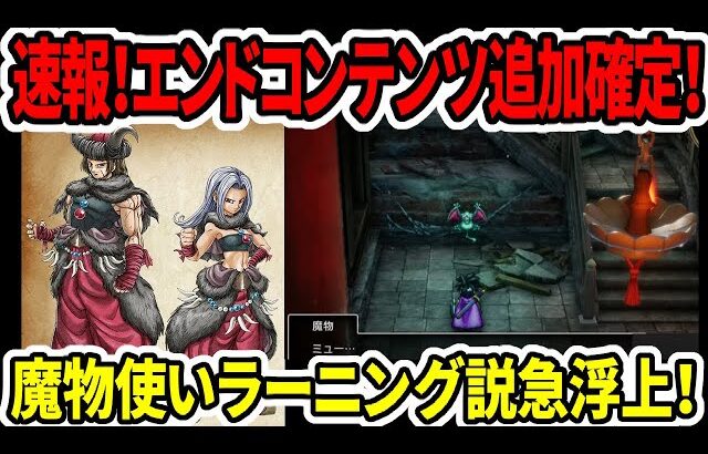 【ドラクエ3HDリメイク】速報！エンドコンテンツ追加確定！魔物使いラーニング説急浮上！【任天堂switch2】