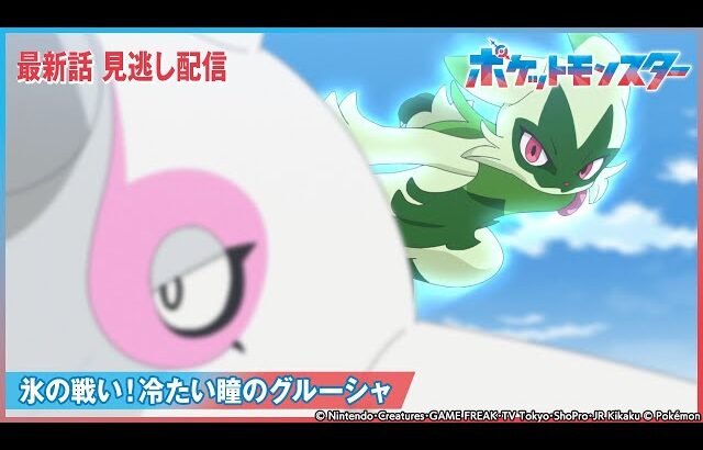 【公式】アニメ「ポケットモンスター」第63話 「氷の戦い！冷たい瞳のグルーシャ」-期間限定配信-