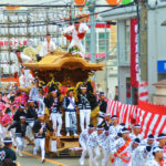 岸和田だんじり祭りの屋台の場所、時間、空き状況の詳細