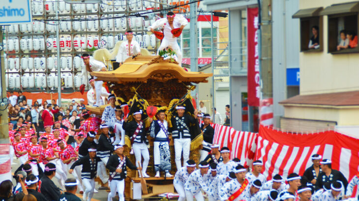 岸和田だんじり祭りの屋台の場所、時間、空き状況の詳細