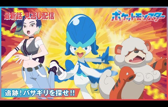 【公式】アニメ「ポケットモンスター」第72話「追跡！バサギリを探せ！！」（見逃し配信）