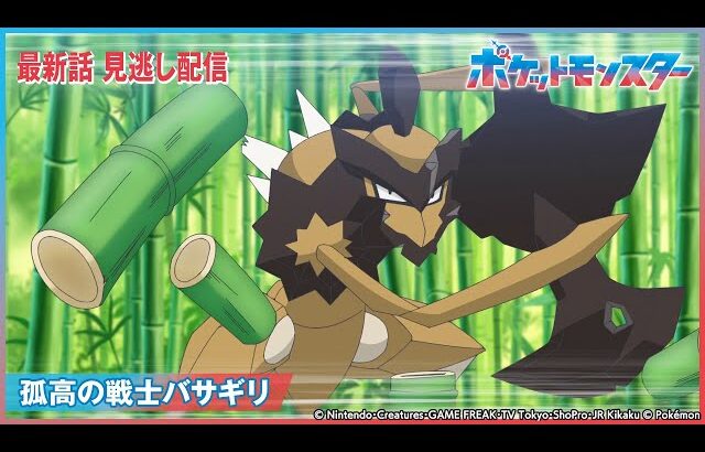 【公式】アニメ「ポケットモンスター」第73話 「孤高の戦士バサギリ」-期間限定配信-