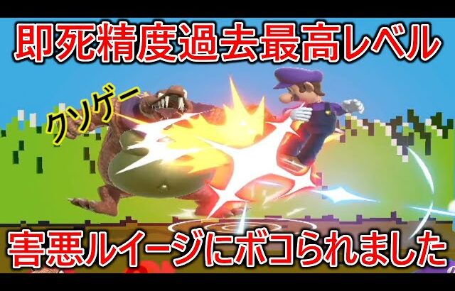 【ガチギレ】どこからでも即死コンに繋げてくる即死精度過去最高の害悪煽りルイージに即死祭りをされたあげく煽り散らかされ、本当に心の底からブチギレました