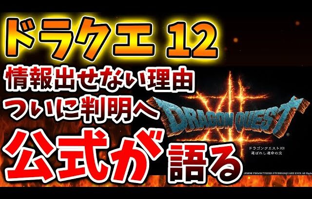 【ドラクエ12】情報を出せない理由がついに判明。。想像以上に深刻な状況に陥っていた模様。。。。。。【攻略/ドラクエ3リメイク/公式/最新情報/堀井さん/堀井雄二/レビュー/スクエニ