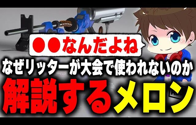 「なぜリッターが大会では使われないのか」その理由を解説するメロン【メロン/スプラトゥーン3/切り抜き】