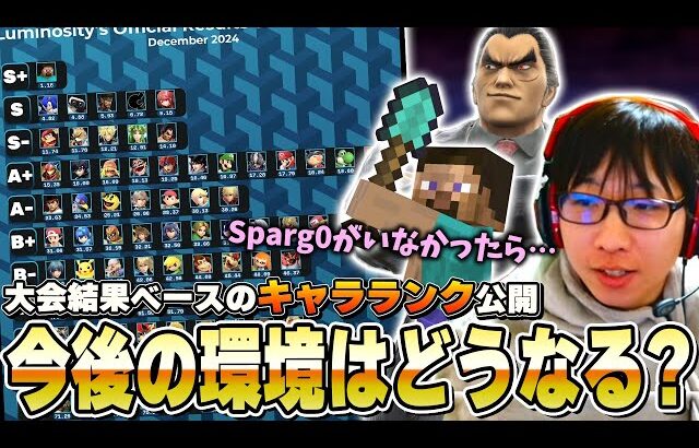 大会結果ベースのキャラランクが公開！DLC2の立ち位置、現在と今後の環境は・・・【スマブラSP】