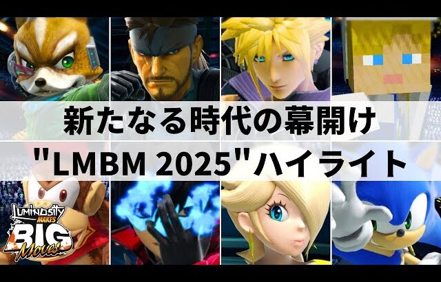 【スマブラSP】新世界王者がその実力を証明!?アメリカ大型大会”Luminosity Makes BIG Moves 2025″ハイライト【大会ハイライト】