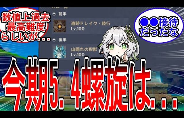 【原神】「25年2月の螺旋」に対する旅人の反応【反応集】