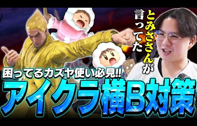 アイクラカズヤ使いのとみささんに教わった横B対策を試すてぃーカズヤ【スマブラSP】