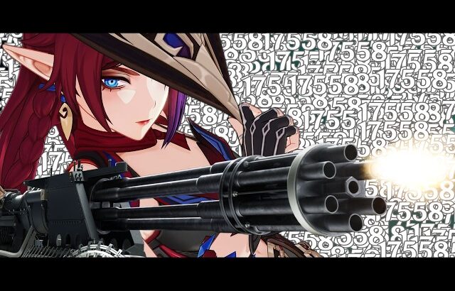 【原神】物理重撃爆速連射轟音折火神枪恰斯卡【ゆっくり実況】