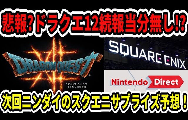 【悲報？】ドラクエ12続報は当分無しか！？次回ニンダイスクエニサプライズ予想！【Switch2】