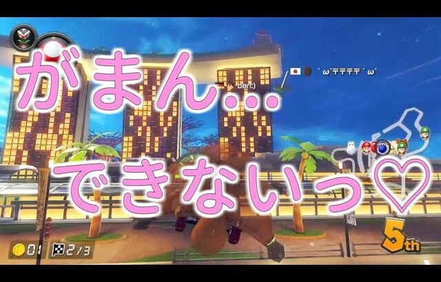 【敏感】アレを付けて1位を取るまでやり続けるマリオカート5