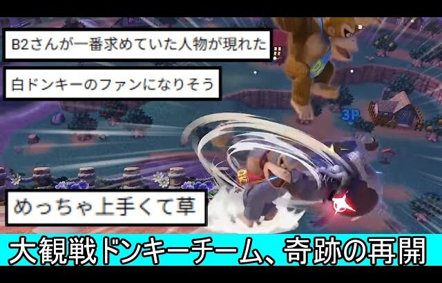 大観戦ドンキーコングチーム、回転を活かした連携が上手すぎる【スマブラSP】