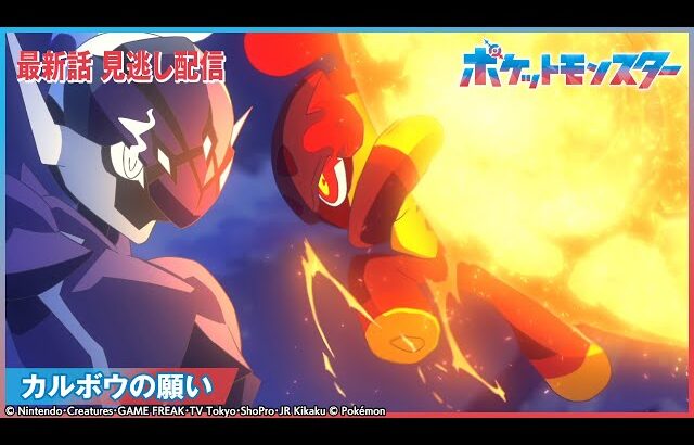 【公式】アニメ「ポケットモンスター」第104話 「カルボウの願い」-期間限定配信-