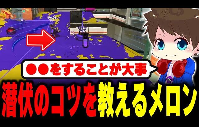 バレにくい潜伏のコツをアドバイスするメロン【メロン/スプラトゥーン3/切り抜き】