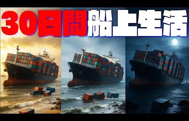 座礁したコンテナ船で30日間サバイバルをするゲームが神ゲーの予感「30 Days on Ship」実況プレイ