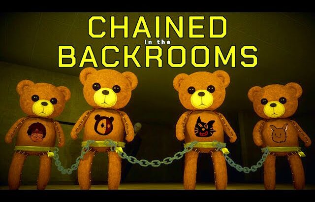 4人が鎖でつながれた状態で「不気味な部屋を歩くだけ」の激ムズゲーム『 Chained in the Backrooms 』