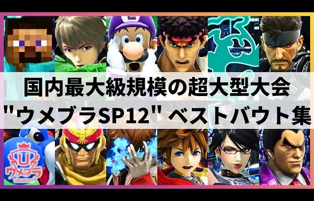 【スマブラSP】歴史に残る奇跡の大逆転!?最強ルフレが超覚醒!?数々の名シーンが生まれた超大型大会”ウメブラSP12″ハイライト【大会ハイライト】