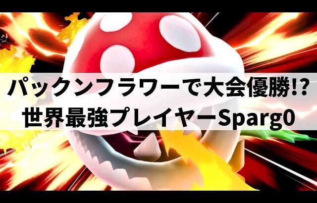 【スマブラSP】パックンの秘めし力がついに開花!?世界最強プレイヤーがパックンフラワーを使用した結果【Sparg0 パックンフラワー/ハイライト】