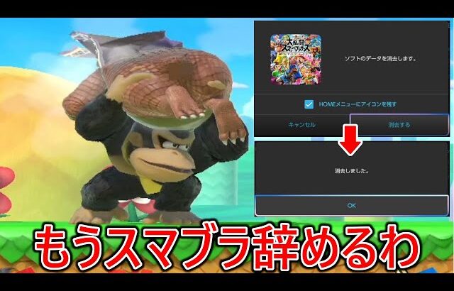 新種の煽りを会得してきた人をバカにするためだけに戦ってる害悪陰キャゴリラがマジでウザすぎてスマブラガチで引退しました
