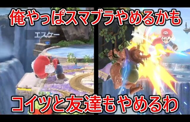 過去に絶縁し仲直りした友達とVIPでマッチしたら煽り,死体蹴り,舐めプと害悪の限りを尽くされもう本当にスマブラやめるかもしれない