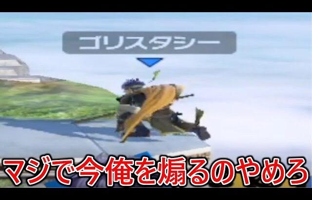 ふざけた名前の謎の猛者アイクに煽られたあげく道連れ祭りでボコらただでさえ最近名前の件で機嫌が悪いのに更にイライラが募りました