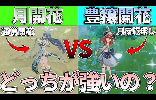 【原神】ラウマ入り通常開花と豊穣開花ってどっちが強い？
