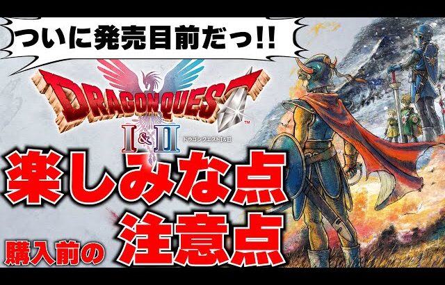発売目前のドラゴンクエスト1＆2、期待している点と購入前の注意点まとめ